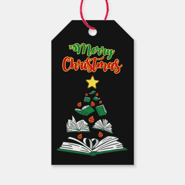 Bookish Julgran III Presentetikett (Framsidan)