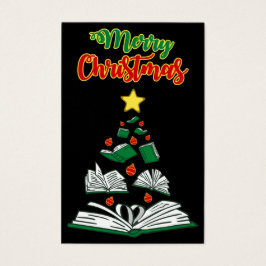 Bookish Julgran III Visitkort