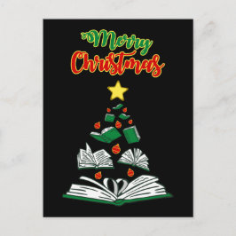 Bookish Julgran III Vykort