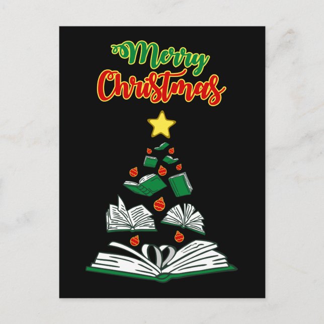 Bookish Julgran III Vykort (Framsida)