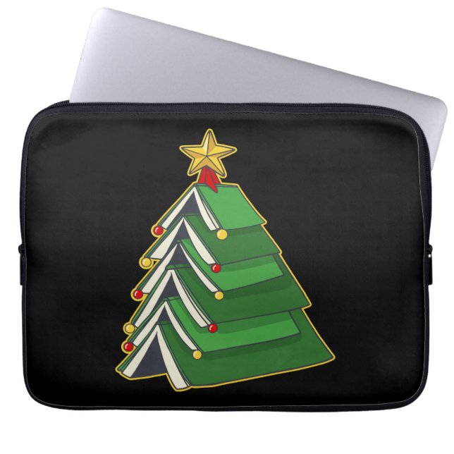 Bookish Julgran IV Laptop Fodral (Framsidan)