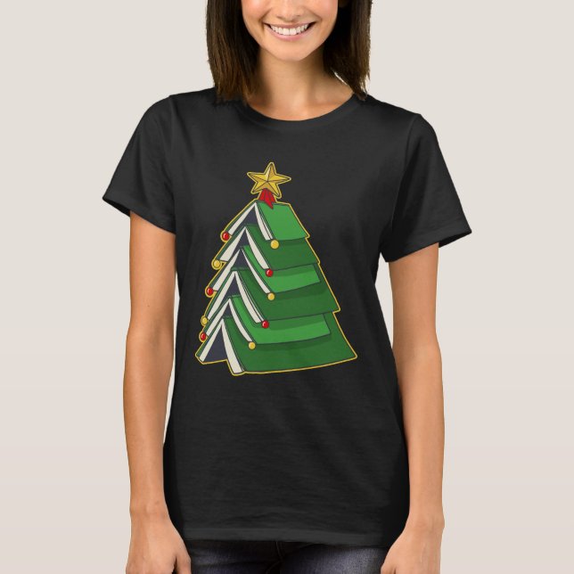 Bookish Julgran IV T Shirt (Framsida)