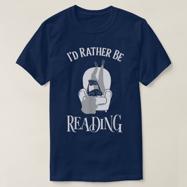 Bookish Reading Bookworm Bibliophile Ne bok Älskar T Shirt (Design framsida)