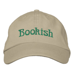 Bookish Reading Embroized Hat Broderad Keps