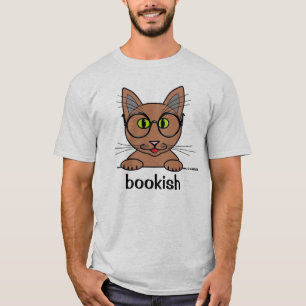 Bookish Studious Bespectactactactacle Kattunge lun T Shirt
