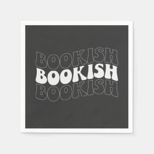 BOOKISH vågigt retro Pappersservett