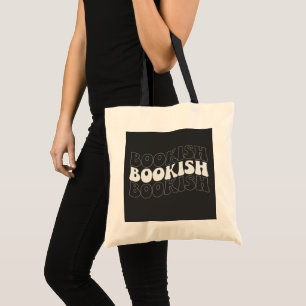 BOOKISH vågigt retro Tygkasse