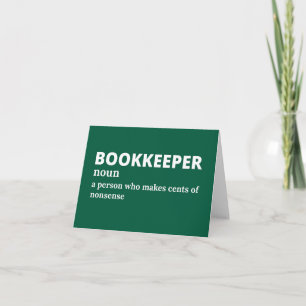 Bookkeeper betyder underbart kort