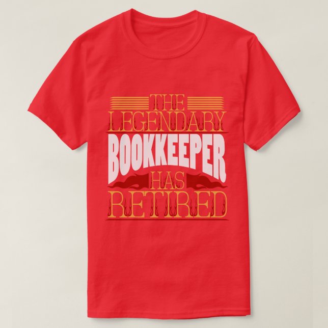 Bookkeeper Pension Pension T Shirt (Design framsida)