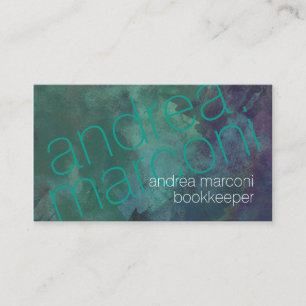 Bookkeeper Trukvoise Grunge Thin Brev Visitkort