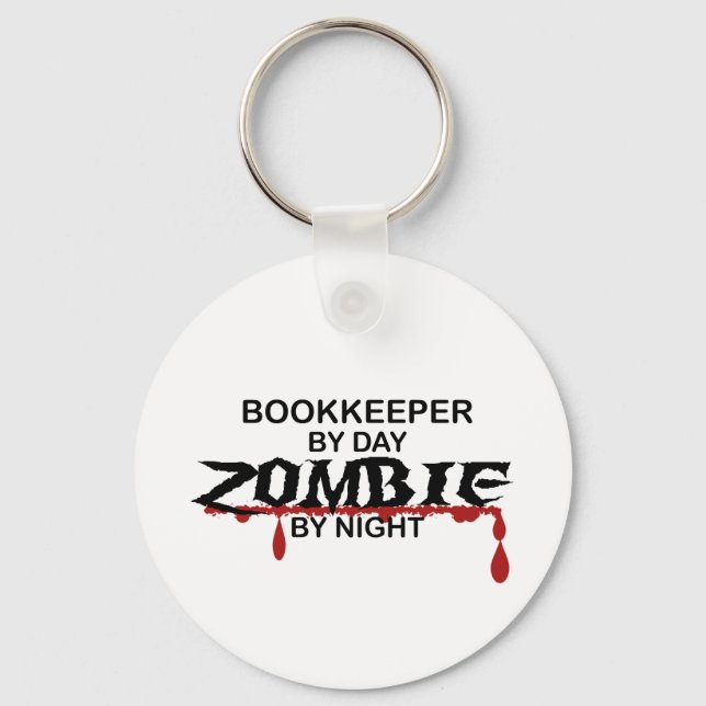 Bookkeeper Zombie Nyckelring (Framsida)