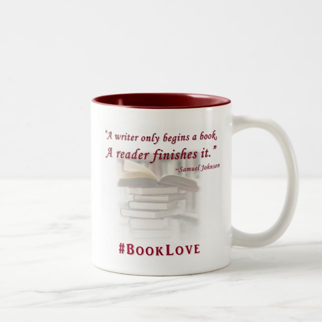 #BookLove-mugg Två-Tonad Mugg (Höger)