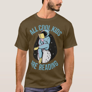 BookLover Astronaut Läser Bok bokmask T Shirt