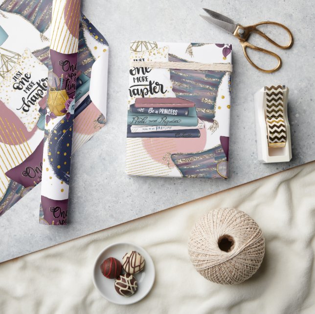 Booklover Mönster Presentpapper (Hantverk)