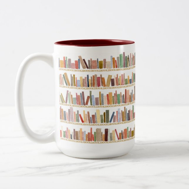 Booklovers kaffe Mugg (Vänster)