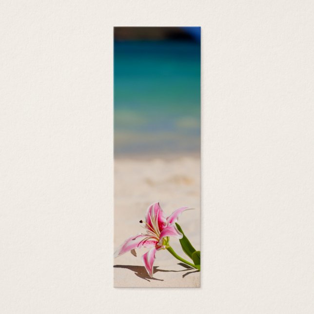 Bookmark Beach Lily Litet Visitkort (Framsidan)
