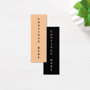 Bookmark Continue Here Litet Visitkort