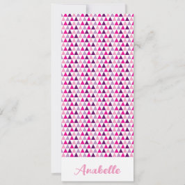 Bookmark för akut Rosa av Personlig Geometric Möns