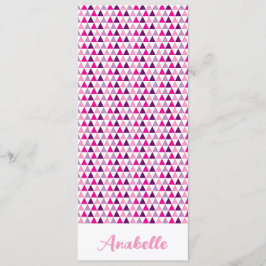 Bookmark för akut Rosa av Personlig Geometric Möns