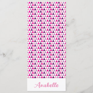 Bookmark för akut Rosa av Personlig Geometric Möns