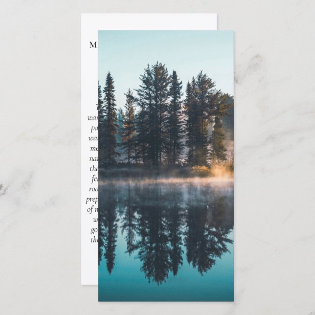 Bookmark för Forest Dawn Photo Prayer Memorial (Fram/baksida)