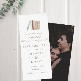 Bookmark för vattenfärg Bokar varje Kärlek-storik Spara Datumet