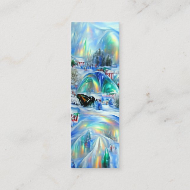 Bookmark för Winter Dreamscape Mini Visitkort (Framsida)