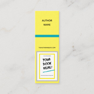 BookMark Ljusa färger Mini-bokmärke Mini Visitkort