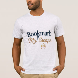 Bookmark My Escape | Retro Bok Älskare T-Shirt
