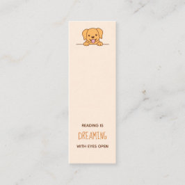 Bookmark-offert för Hund för hämtning av Cute Lab Mini Visitkort