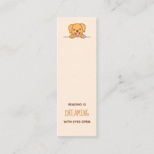 Bookmark-offert för Hund för hämtning av Cute Lab Mini Visitkort