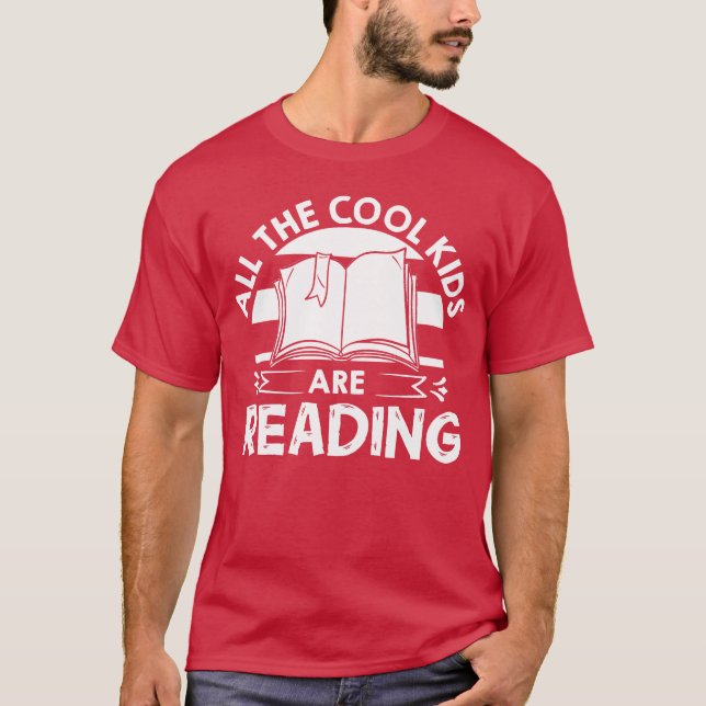 Bookmarks Are For Quitters Gift Book Reading 70s v T Shirt (Framsida)