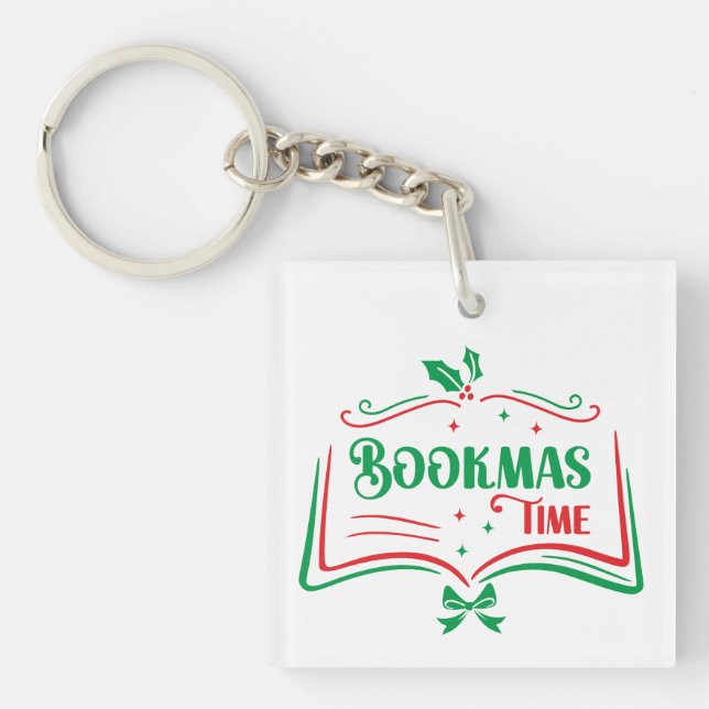 Bookmas Time Reading Book Lover Holiday Print Appa (Framsidan)