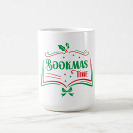 Bookmas Time Reading Book Lover Holiday Print Appa Kaffemugg