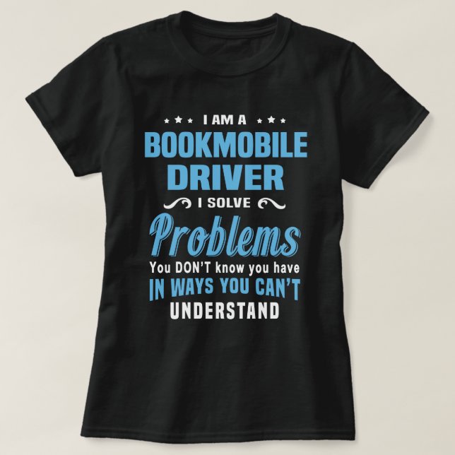 Bookmobile-drivrutin T Shirt (Design framsida)