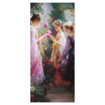 BookmTre flickor leker i trädgården