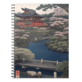 Booknote - Temple on the river - Japan Anteckningsbok