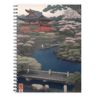 Booknote - Temple on the river - Japan Anteckningsbok