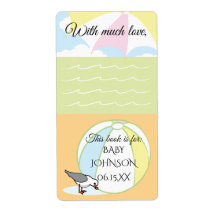 Bookplate Boll för babyskor Lakan 8