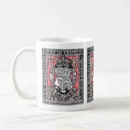 Bookplate Queen Victoria vid Windsor Castle Kaffemugg