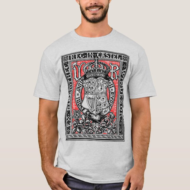 Bookplate Queen Victoria vid Windsor Castle T Shirt (Framsida)