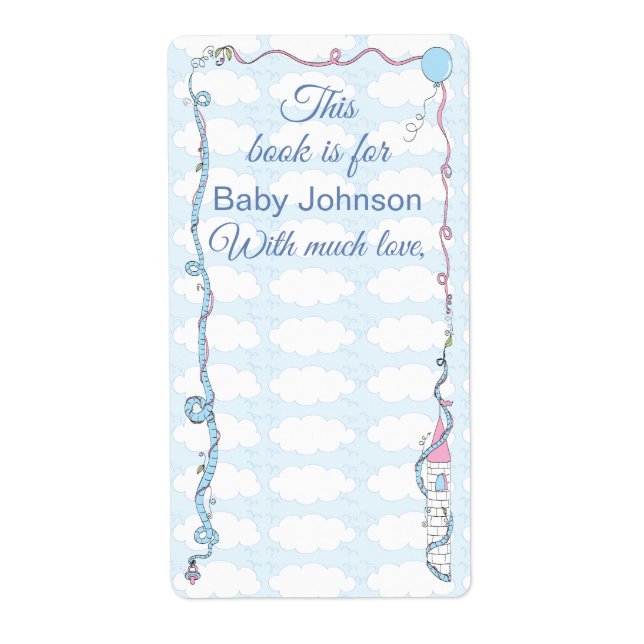 Bookplåten "Castle Rosa" Lakan på 8 Fraktsedel (Framsidan)