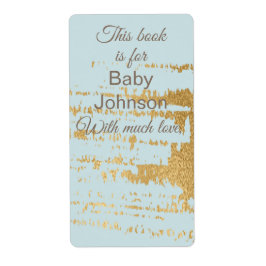 Bookplåten Guld Classic/B för barn, Lakan 8 Fraktsedel