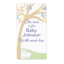 Bookplåten "Paci Bunny" Lakan av 8 Fraktsedel