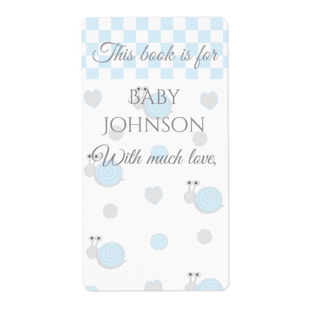 Bookplåten "Snips & Snigel" Lakan på 8 Fraktsedel (Framsidan)