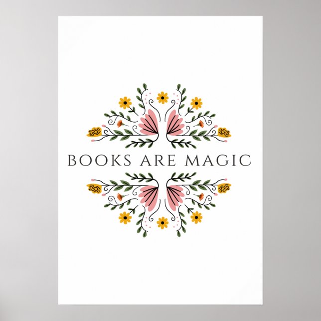 Books are Magic Sticker Poster (Framsidan)