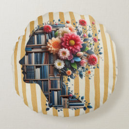 Books Are My Therapy for Bookish Rund Kudde