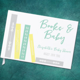 Books Baby Shower Guestbook Gästböcker