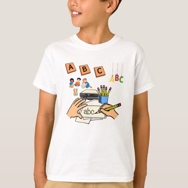 "Books, Brains & Bright Ideas" T Shirt (Framsida)