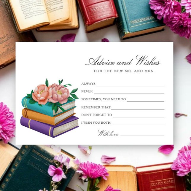 Books Bridal Shower Advice and Wishes Brevpapper (Skapare uppladdad)